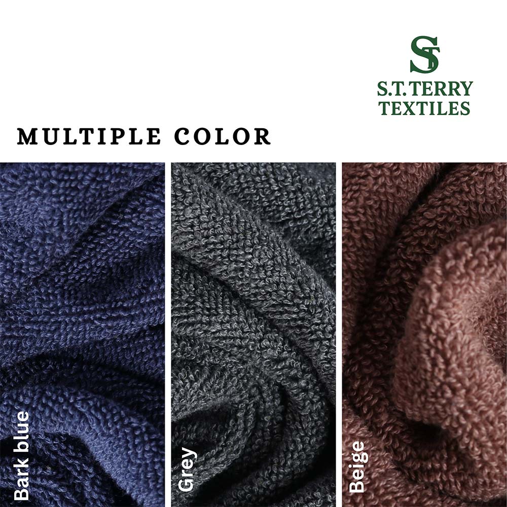 Treasure Cotton Bath Towel - Luxury 500 GSM, 75 × 145 cm, Grey