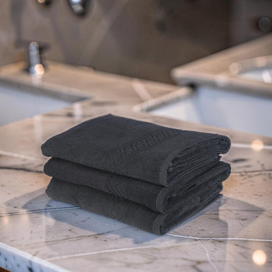 The Rich Cotton Bath Towel - Luxury 500 GSM, 75 × 145 cm, Grey