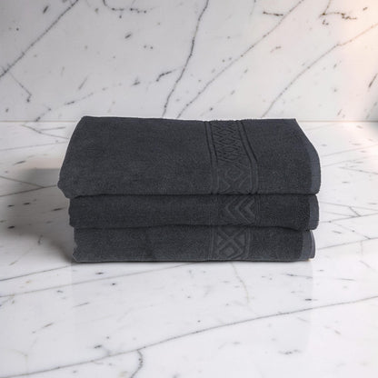 The Rich Cotton Bath Towel - Luxury 500 GSM, 75 × 145 cm, Grey