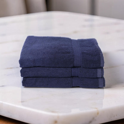 The Rich Cotton Bath Towel - Luxury 500 GSM, 75 × 145 cm, Dark Blue