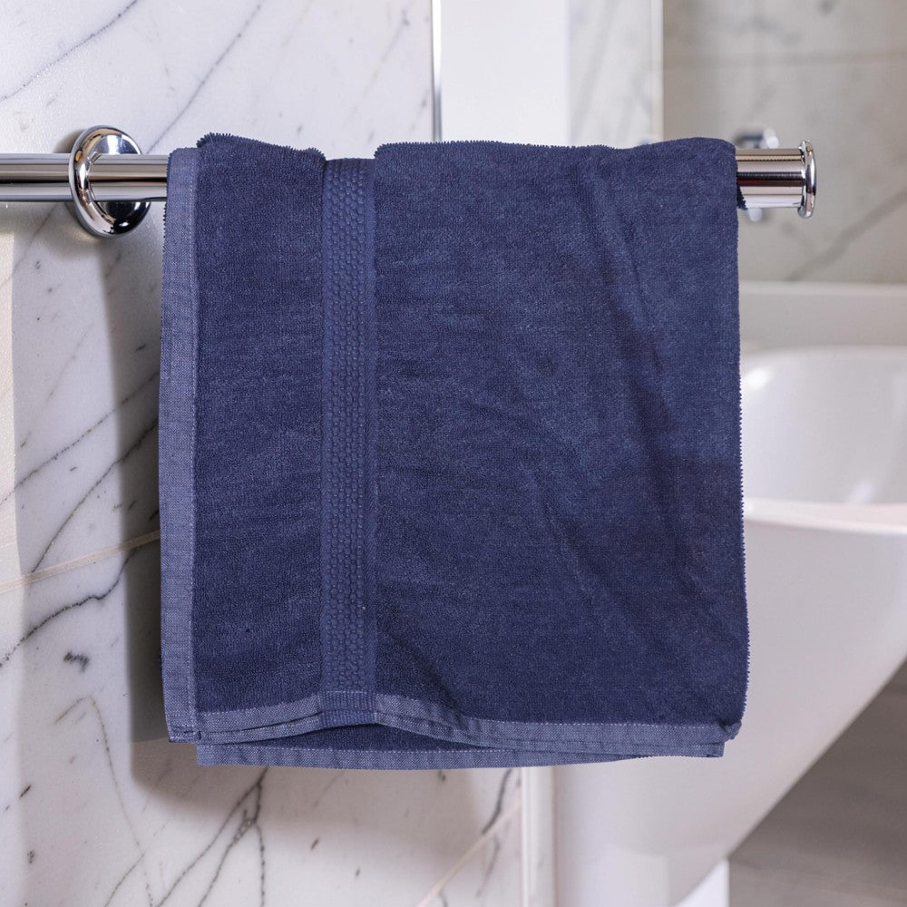 The Rich Cotton Bath Towel - Luxury 500 GSM, 75 × 145 cm, Dark Blue