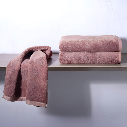 Treasure Cotton Bath Towel - Luxury 500 GSM, 75 × 145 cm, Beige