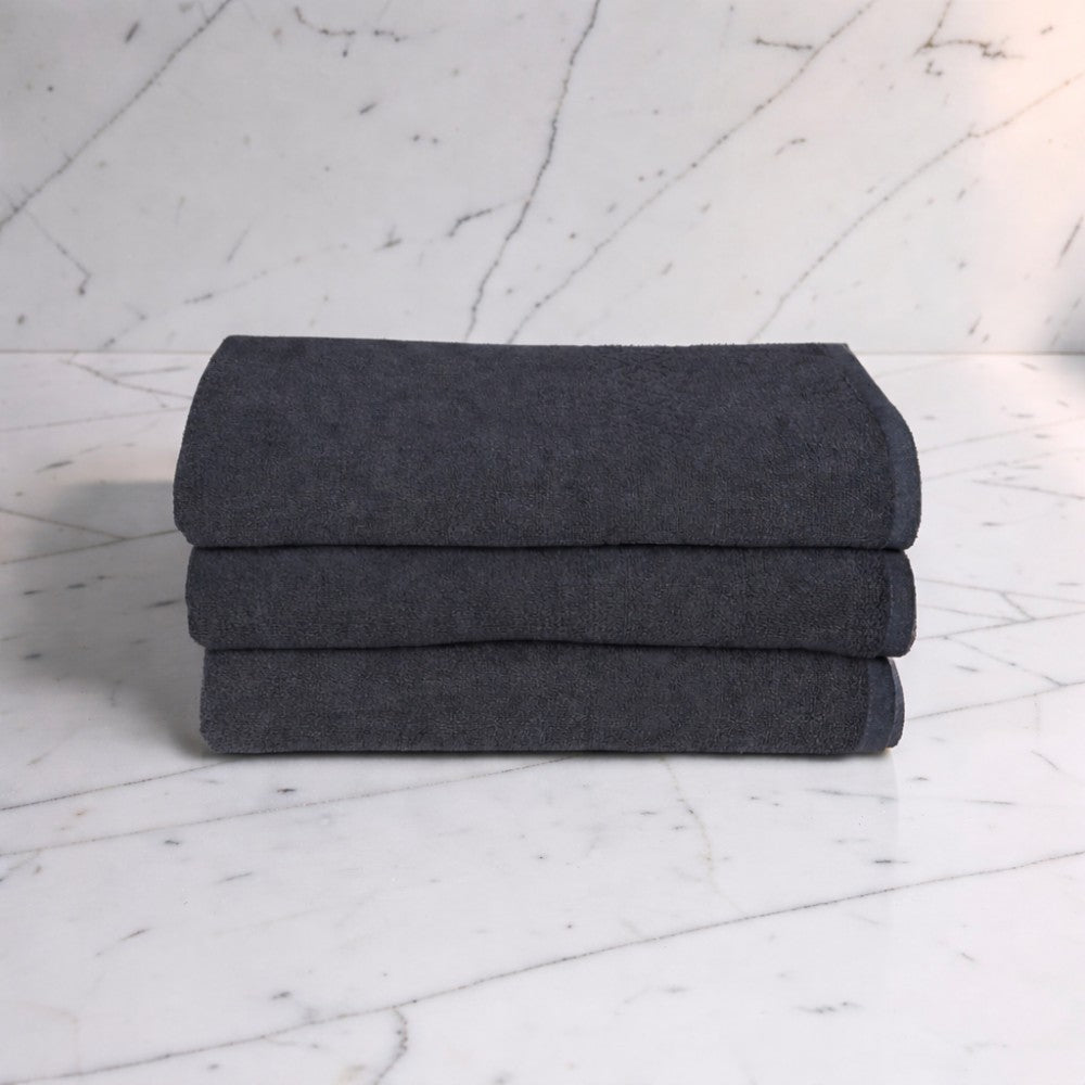 Treasure Cotton Bath Towel - Luxury 500 GSM, 75 × 145 cm, Grey
