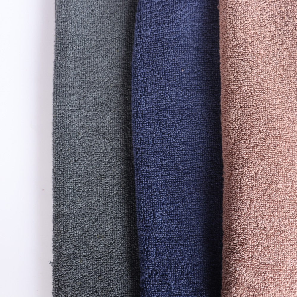Treasure Cotton Bath Towel - Luxury 500 GSM, 75 × 145 cm, (Dark Blue, Grey, Beige - Pack of 3)